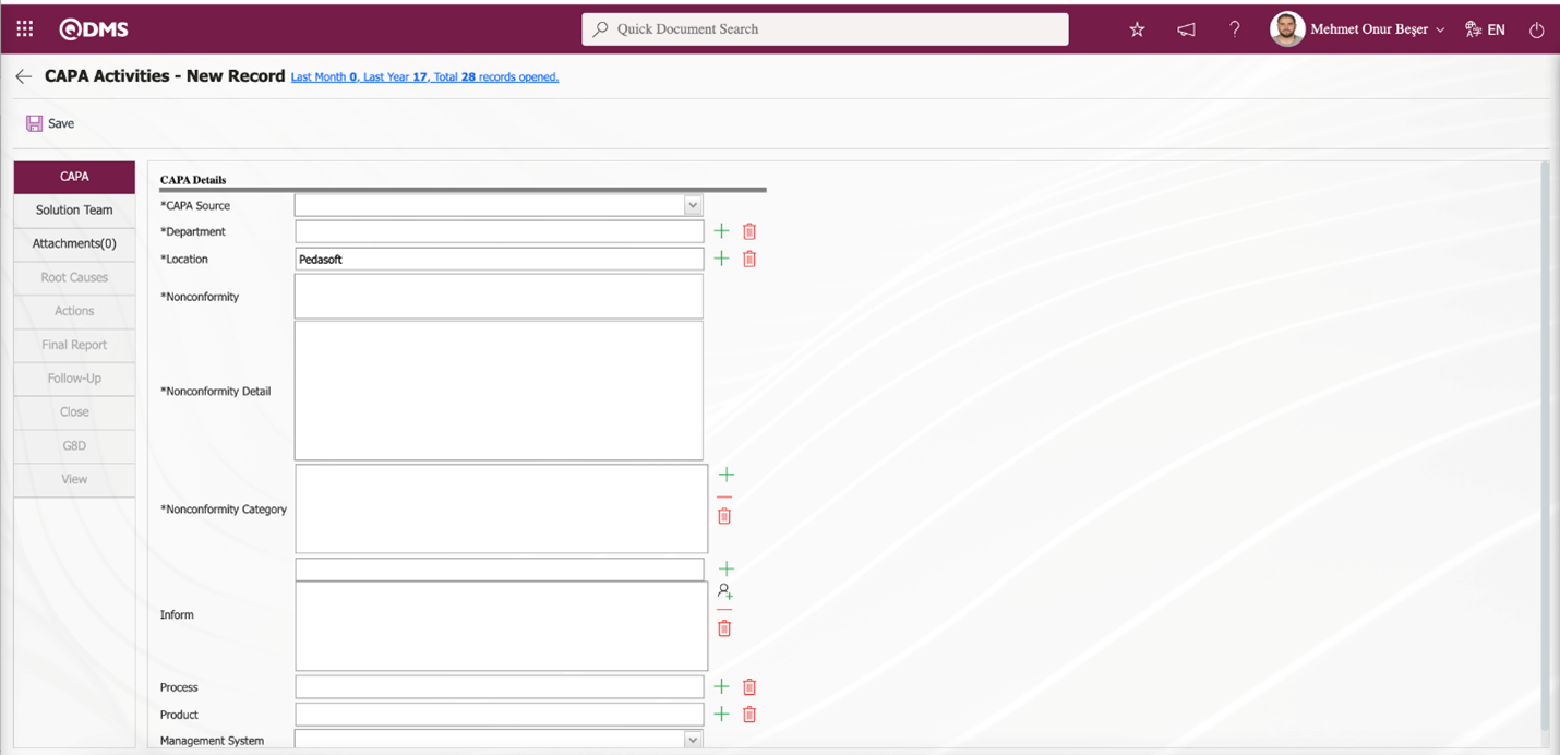 QDMS Non-Conformance Management
