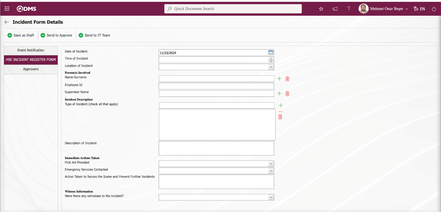 QDMS Incident Management